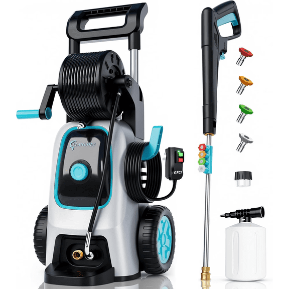 2026Upgraded 5000Max Pressure Washer, 35ft Power Cord w/GFCI