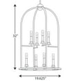 thumbnail image 5 of P500122-031-Progress Lighting-Seneca - 8 Light in Farmhouse style - 19.63 Inches wide by 32 Inches high-Black Finish    -Traditional Installation, 5 of 7