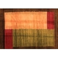 thumbnail image 1 of Ahgly Company Indoor Rectangle Abstract Orange Contemporary Area Rugs, 3' x 5', 1 of 1
