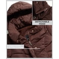 thumbnail image 4 of Steve Madden Women’s Winter Jacket – Insulated Weather Resistant Quilted Mid-Length Puffer Parka Coat (S-3X), 4 of 7