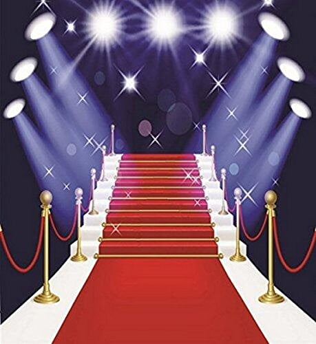 FUERMOR Background 5x7ft Red Carpet Photography Backdrop Photo Props for Wedding Event Shows Supplies A071 