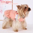 thumbnail image 3 of WILLED Dog Dress for Extra Small Dog, Dogs Dress with Rabbit Ears, Pink Dog Dress Female with Checkered Lining Spring, Dog Dress with Leash Ring Summer, Dog Harness Dresses for Girl with Pocket, 3 of 7