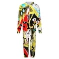 thumbnail image 4 of Gravity Falls Men's Hooded Jumpsuit - Zip Up One Piece Pajamas Soft Cozy Winter Warm Plush Loungewear, 4 of 8