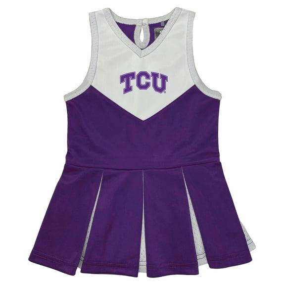 Girls Toddler Garb Purple TCU Horned Frogs Cheerleader Dress