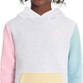 thumbnail image 3 of Puma Youth Girls' Fleece Hoodie (White Multi, Medium 10-12), 3 of 4