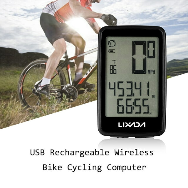 Lixada Bike Speedometer,Bike Computer With Jinmie Usb Reable Wireless Eryue Computer Usb Bike Usb Reable