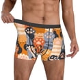 thumbnail image 2 of Kdxio Men's Boxer Briefs with Cute Cat Paw Print - Comfortable and Breathable Underwear for Everyday Wear, 2 of 7
