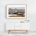 thumbnail image 5 of Serenity on Driftwood Shores - Photography Coast Beach Ocean Seaside Nature Rustic Oak Framed Wall Art Print 12 x 18 inches, 5 of 6