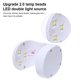 thumbnail image 5 of Guardurnaity Secador de uñas 3 LED en forma de arte escritorio portátil viaje manicura lámpara máquina principiante profesional Gel polaco luz Protección de la piel Blanco, 5 of 6