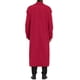 thumbnail image 3 of Abrigo de invierno para hombres Inspire Chic, abrigo de doble botonadura con solapa de muesca, color sólido, burdeos, 3 of 7