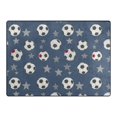 thumbnail image 4 of Ryvnso Soccer Balls Stars Area Rug Floor Mats Non-Slip Home Carpet 63 x 48 inch, 4 of 7