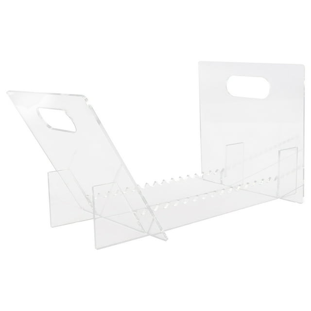 Minkissy Support de Rangement en Acrylique Transparent 1Pcs pour Disques Vinyles et CDs avec Design Élégant