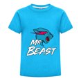 thumbnail image 1 of Camiseta MrBeast Niños Verano Estampado Pantera Azul Ropa Casual Algodón Playera Moderna Regalo Niño Niña Fan Diario Juvenil, 1 of 3
