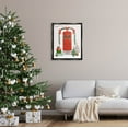 thumbnail image 2 of Stupell Industries Red Jolly Christmas Doorway Graphic Art Jet Black Floating Framed Canvas Print Wall Art, Design by Victoria Barnes, 2 of 6