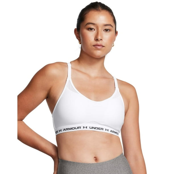 Sujetador deportivo Under Armour Crossback Low Impact blanco/negro