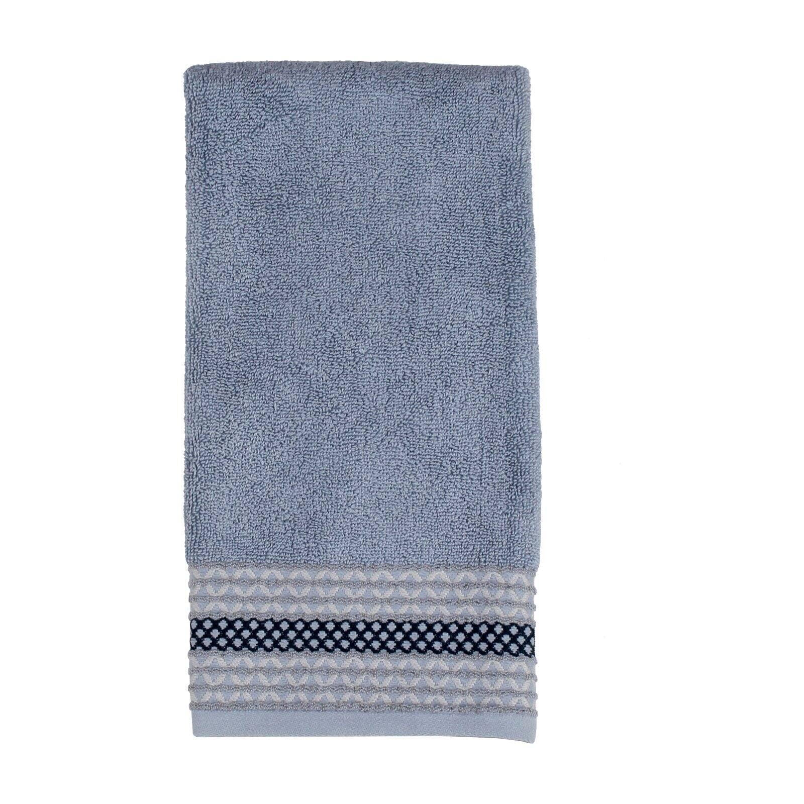 SKL Home Cubes Hand Towel, Gray, 16" x 26"