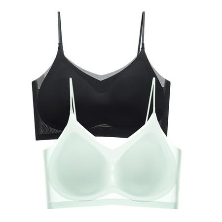 Women s Front Side Buckle Strapless Bra for Women Lace Edge without Steel Long Lined Sports Bra Ring Movement Seamless Gathering Womens Bras Comfortable Support Adjustment Yoga Sleep Large Bra