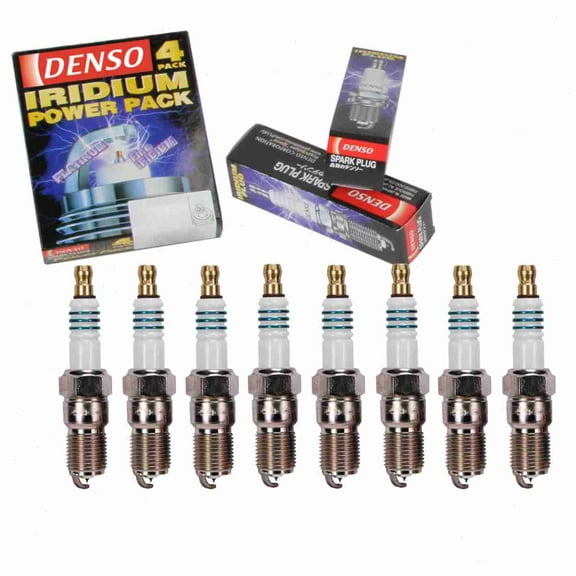 8 pc DENSO 5327 Iridium Power Spark Plugs for 12592619 AGSF 12FM1 AGSF 12FM1F4 AWSFA12C EBC4021 IT22 Ignition Wire Secondary Fits select: 2003-2004 FORD MUSTANG, 2006-2009 CADILLAC STS