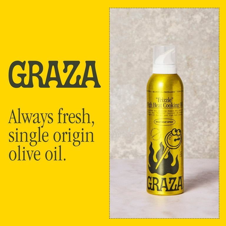 Graza, Frizzle High Heat Cooking Spray, 5oz, Neutral Olive Oil