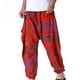 thumbnail image 1 of Pantalones bombachos de cintura media con estampado retro para hombre, informales, a la moda, de algodón, 1 of 9