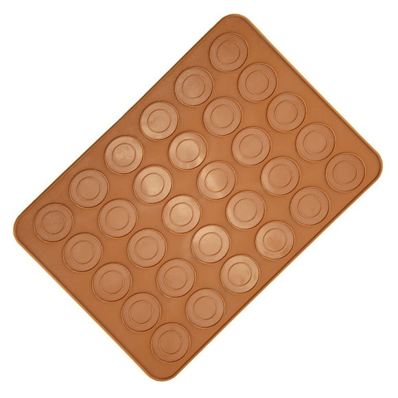 LYUMO 1pc 30 Holes Round Shape Macarons Mat Silicone Macaron Sheet Pad Pastry Cake Baking Tool, Silicone Macaron Sheet, Macaron Sheet