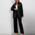 thumbnail image 1 of Puntoco Moda Mujer Casual Sólido Manga Larga Pantalones Largos Cuello Vuelto Blusas Conjuntos Liquidación Puntoco Puntoco-834, 1 of 6