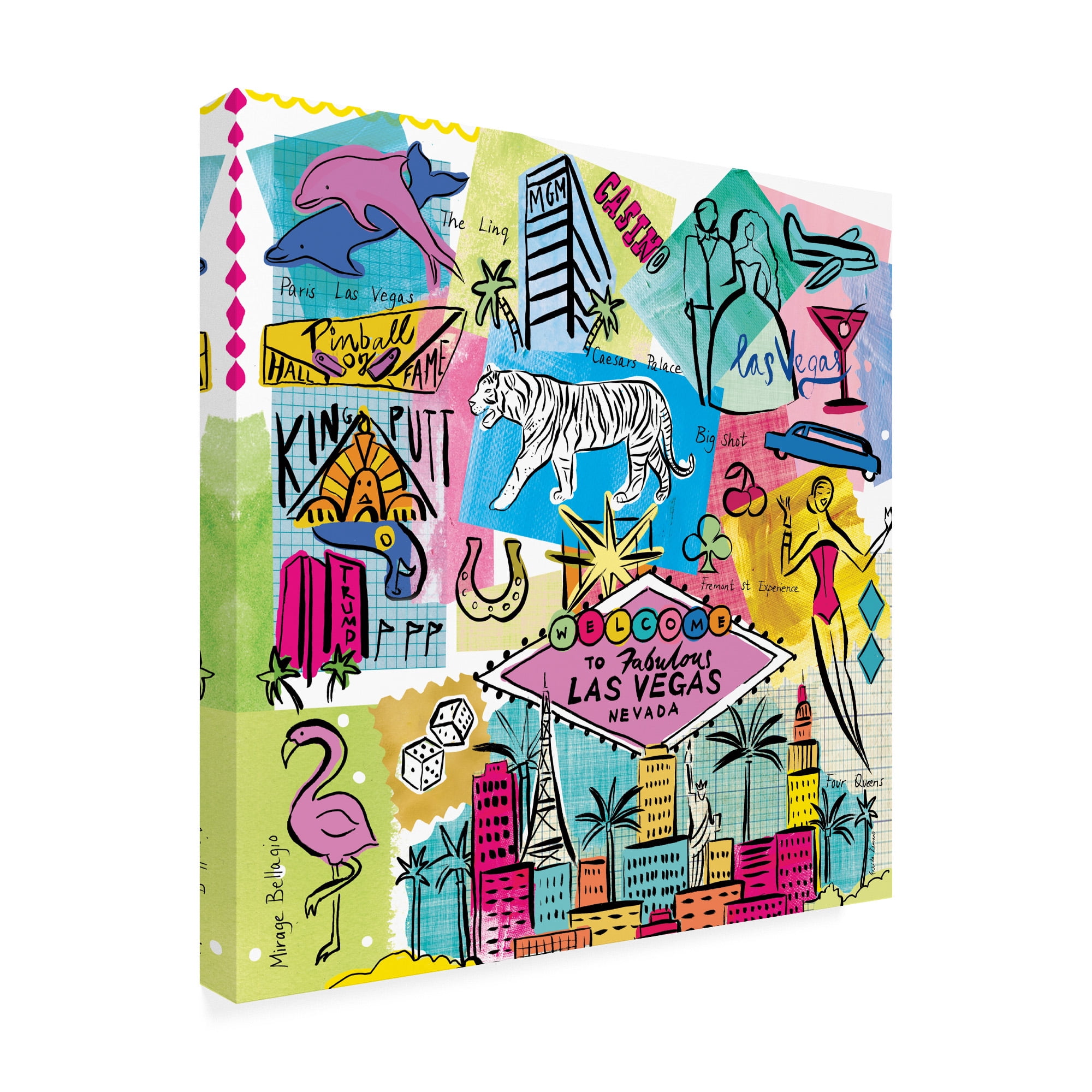 Trademark Fine Art 'Global Travel X' Canvas Art by Farida Zaman