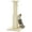 Beige, variant on PRZL Large Cat Scratching Post 32” Tall Black Scratching Post for Indoor Cats Adults Ultimate Scratch Post with Woven Sisal, Large Base and Removable Dangling Ball Black