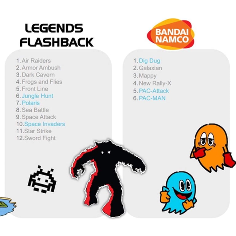 Namco Flashback Blast – Console De Jeux Rétro – 12 Jeux Dont Space Invaders – Neuf