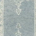 thumbnail image 6 of SAFAVIEH Micro-Loop Marina Floral Bordered Wool Runner Rug, Blue/Light Blue, 2'3" x 7', 6 of 7