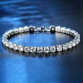 thumbnail image 5 of Tennis Bracelet for Women Elegant Classic Design Adjustable Length Detachable Buckle Timeless Jewelry, 5 of 8