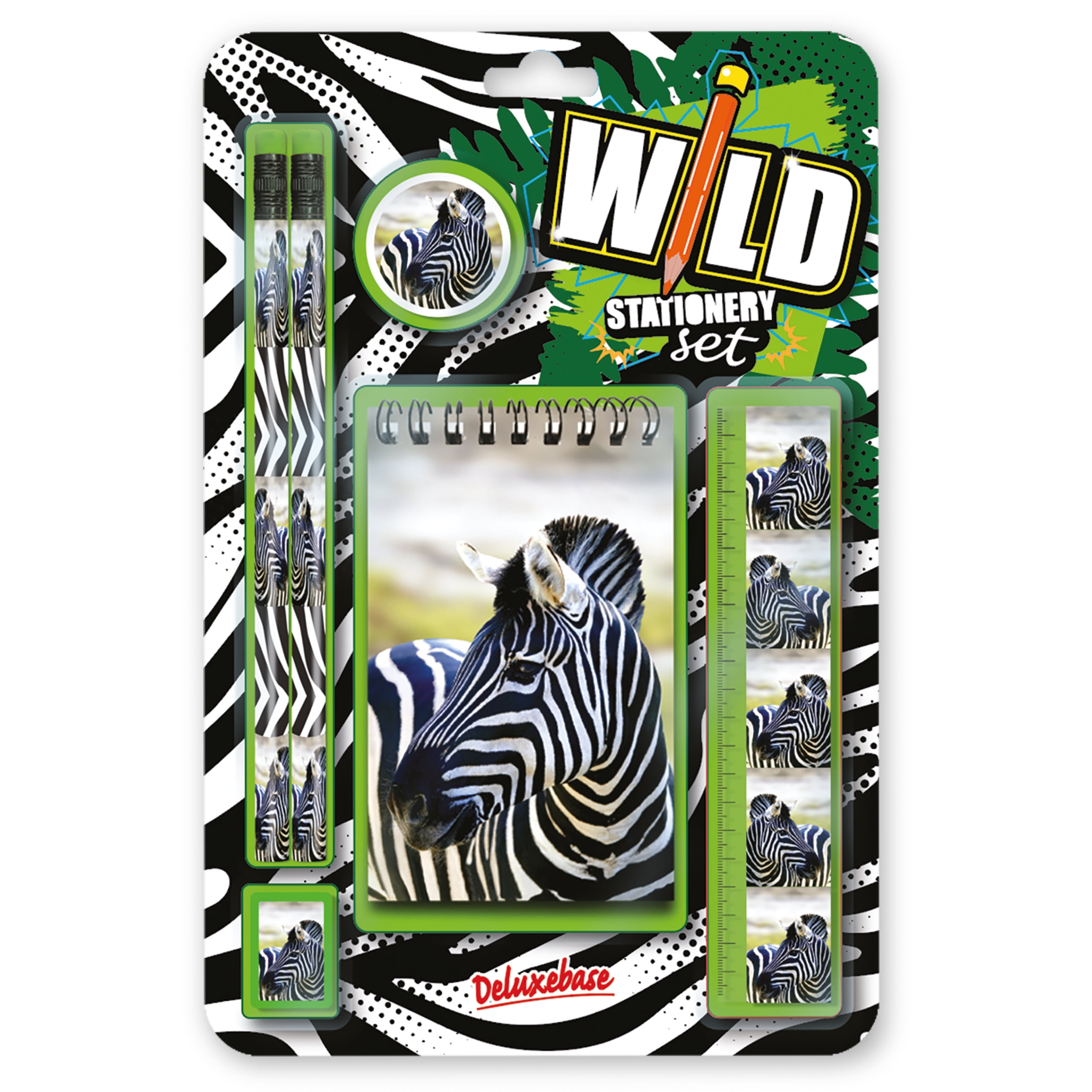 Wild Stationery Set Zebra from Deluxebase. These fun school