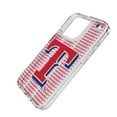 thumbnail image 2 of Texas Rangers Text Backdrop Clear iPhone Case, 2 of 7
