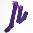thumbnail image 4 of EHQJNJ Plus Size Black Stockings for Women Womens Long Socks Bowknot Pure Color Socks Thigh High Socks Over the Knee Socks Festival Christmas Knee High Stockings Plus Size Tall, 4 of 6