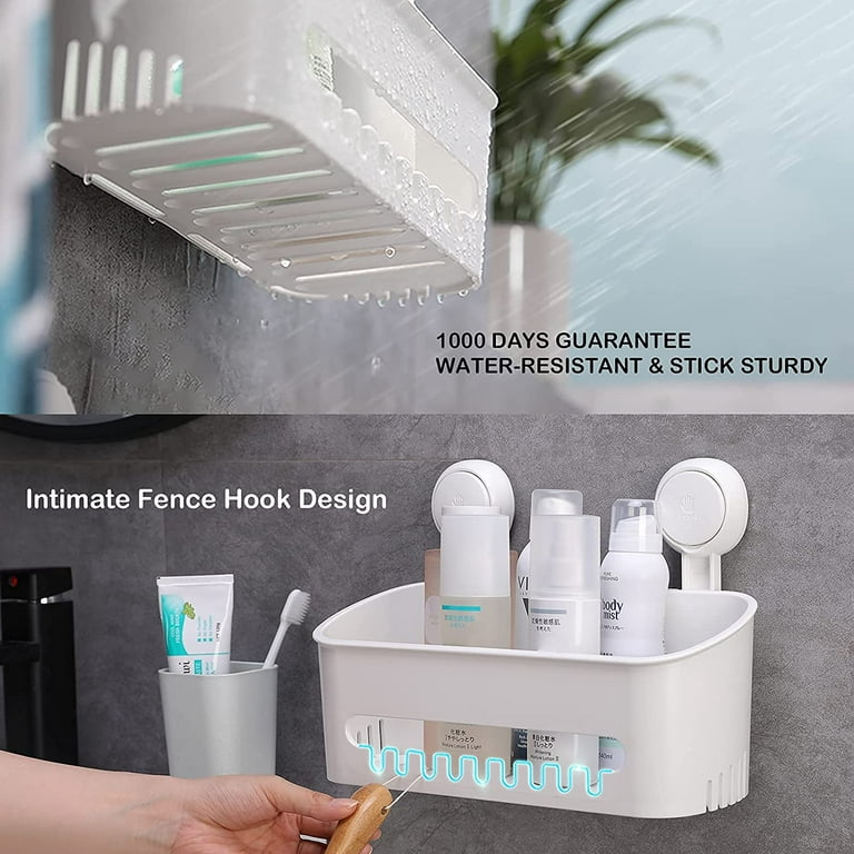 5 Pack Shower Organizer Rack Shelf With Soap Caddy & Toothbrush Holder –  BlessMyBucket