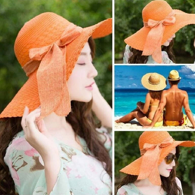 Straw Hats for Women, Audhol Oversized Beach Straw Hat for Women