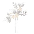 thumbnail image 1 of Horquilla de novia hecha a mano con flores de perlas falsas, accesorios vintage para el cabello para boda, horquilla de pelo largo, horquilla de novia para disfraz, elegante horquilla para el cabello, 1 of 8