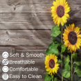 thumbnail image 3 of Body Pillow Cover 21x54 inches Autumn Sunflower Wooden Satin Pillow Case Cover with Zipper Soft Breathable Long Pillowcase for Hair and Skin, 3 of 6