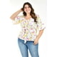 thumbnail image 1 of Blusa con moño Roman Fashion /Tallas Extras, 1832 (Blanco letras) blanco 36, 1 of 6