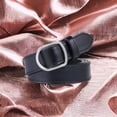 thumbnail image 5 of Ceinture en Faux Cuir à Boucle Carrée Unisexe, Ceinture Fine Réglable pour Chemise Ou Robe, Sans Trous, 5 of 5