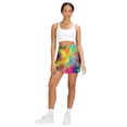 thumbnail image 5 of Color Vortex Tie Dyeing Women's High Short Skirt, High Waisted Mini Skirt with One Side Pocket, 5 of 5
