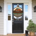 thumbnail image 5 of RHWHOGLL 12" Halloween Welcome Doorplate Wreath Front Door Decoration,Pumpkin Truck Stolen Goods Wreath,Welcome Sign Hanging Decor,Fall Wreath Grain Wreath Harvest Gold Wheat Ears Circl, 5 of 6