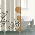 thumbnail image 5 of Extra Long Boho Shower Curtain 72x84 Inches - Vintage Floral & Tropical Leaves Pattern, Waterproof Bohemian Bathroom Decor with 12 Hooks, Tribal Rustic Style, 5 of 5