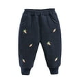 thumbnail image 2 of Esaierr Toddler Baby Girls Fleece Pants for Infant Newborn Long Pants Thickened Padded Winter Sweatpants for 6M-4Y, 2 of 5