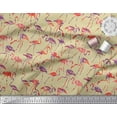 thumbnail image 3 of Soimoi Cotton Voile Fabric Flamingo Bird Fabric Prints by Yard 42 Inch Wide, 3 of 3