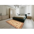 thumbnail image 4 of Ahgly Company Indoor Square Abstract Orange Abstract Area Rugs, 6' Square, 4 of 6