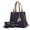 Navy, variant on MKF Collection Kearny Vegan Leather Women's Tote Bag with Wallet by Mia K- 2 pieces