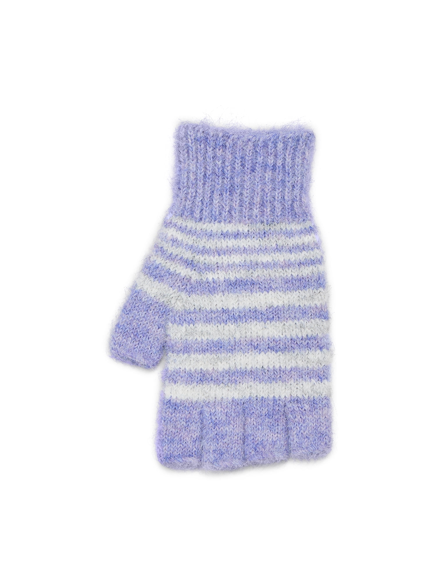 No Boundaries Cozy Fingerless Gloves, Women's, Lilac Multi
