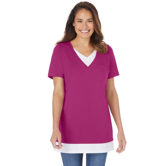 Woman Within Plus Size Layered-Look Tunic