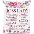 thumbnail image 1 of LHSHID Boss Lady Gifts for Women Boss Lady Blanket Boss Gifts Boss Day Gifts Ideas for Boss Going Away Gift for Boss Christmas Birthday Gifts for Boss Women Boss Appreciation Gifts 30x40in, 1 of 5